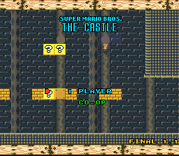 Super Mario Bros. - The Castle Title Screen